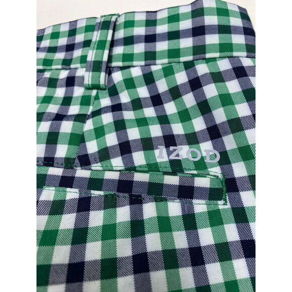 Izod Golf Green & Blue Checkered Men's Pants 36/30 Polyester - Picture 4 of 12
